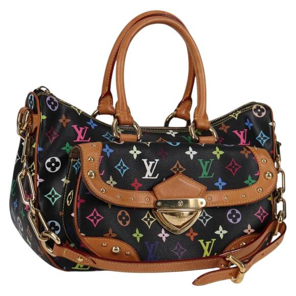 LOUIS VUITTON Monogram Multicolor Rita Tote Bag Black M40126 - Picture 1 of 16